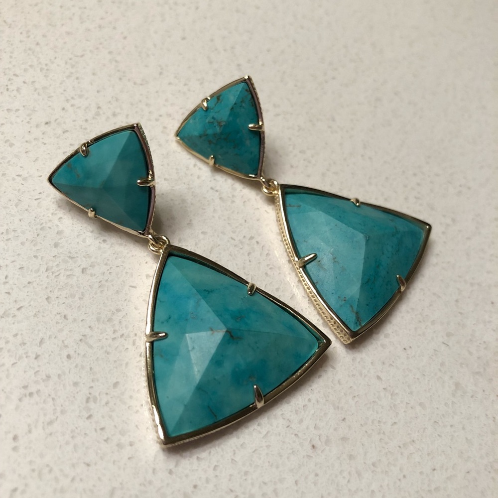 Kendra Scott Maury earrings in turquoise